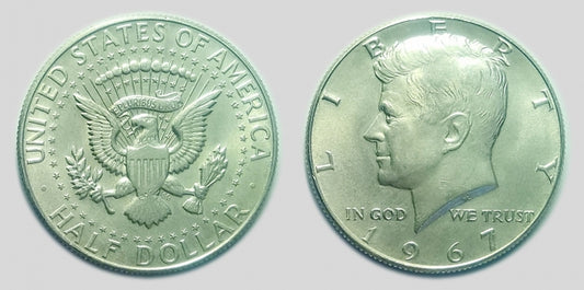 1967 Kennedy 1/2 dollár