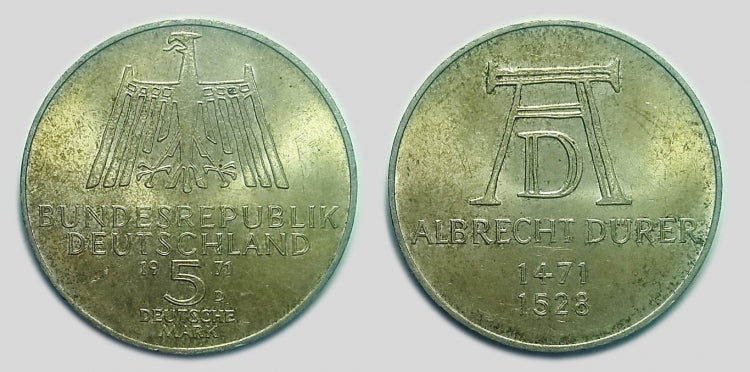 1971 Albrecht Dürer 5 márka