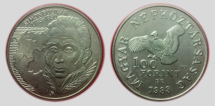 1983 Simon Bolivár 100 forint