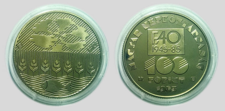 1985 FAO 100 forint PP