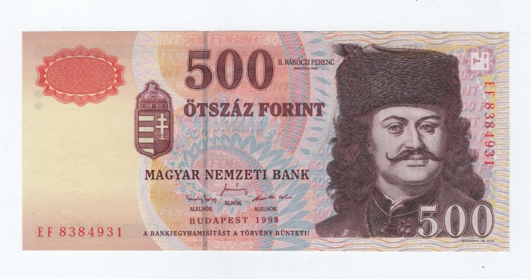 1998 500 forint EF