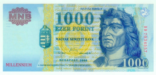 2000 1000 forint Millenium DD