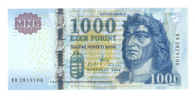 2009 1000 forint DD