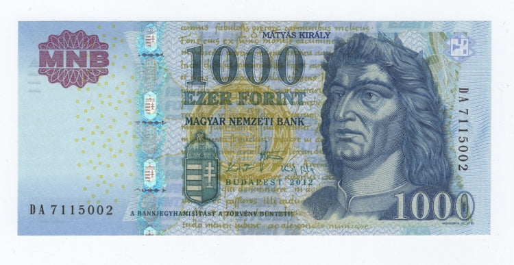 2012 1000 forint DA