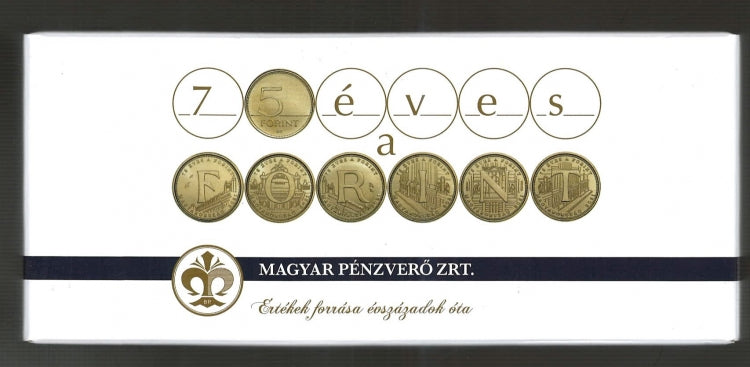 2021 75 éves a forint 5 forint rolni szett