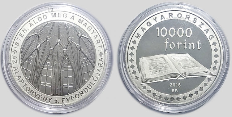 2016 Magyarország Alaptörvénye 10000 forint