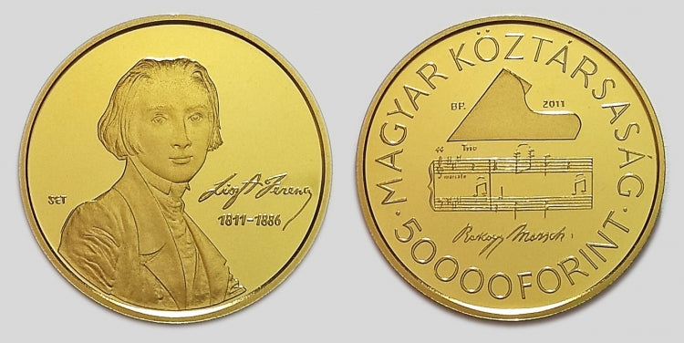 2011 Liszt Ferenc 50000 forint piefort