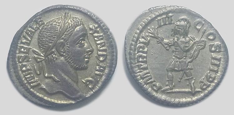 Severus Alexander denár EF+